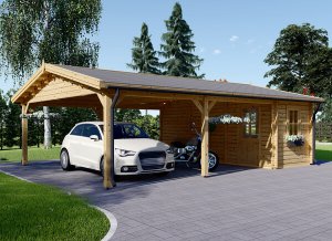 Prefab Wooden Garages for Sale | Pineca.com