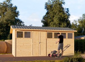 Wooden Shed LAMBDA 15'5" x 10' 