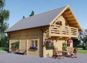 Log cabin LANGON 19' x 28'