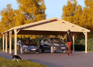 Prefab Wooden Garages for Sale | Pineca.com