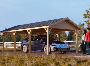 Wooden Carport Classic 11 x 20