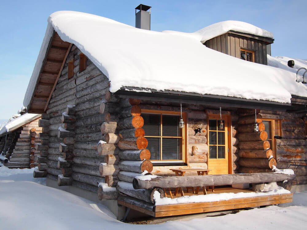 Electric heating in a wooden shed