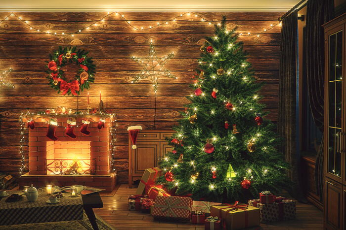 Christmas decorating tips for log cabins