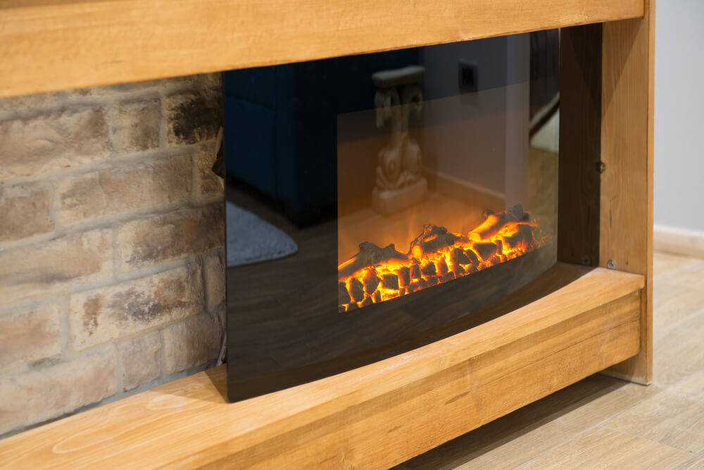 electric-fireplace-log-cabin