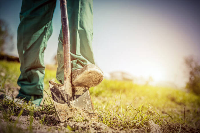 how to plant a garden digging